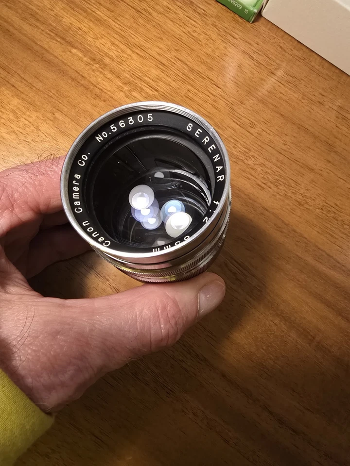 Lente telémetro Canon Seranar 85 mm f3,5 LTM M39. Foto 4 de 4