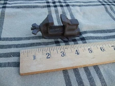 Antique Mini Bench Vise  Anvil 1'' Cast Iron