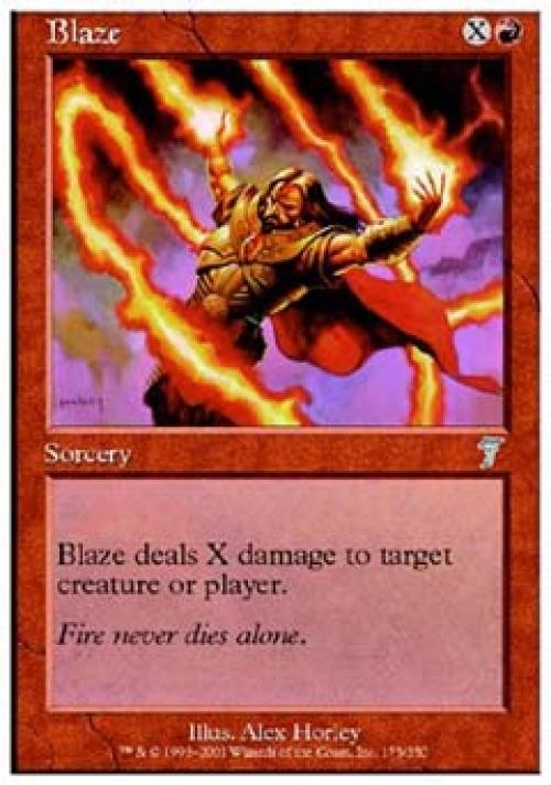 Blaze -Foil Near Mint MTG 7th Edition