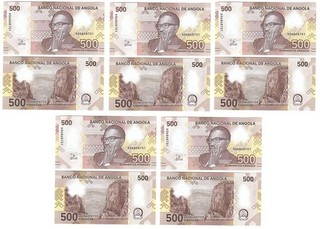 Angola _ 5 pcs х 500 Kwanzas 2025 UNC P. W161 Polymer