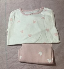 Carters 7/7A girls pajamas Pink  White. New.