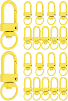20 StüCk Klein Karabinerverschluss, SchlüSselanhäNger Karabiner, SchlüSselkarabi