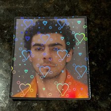 Luigi Mangione One Mugshot Heart Hologram 3.36x3.84 in Sticker Waterproof Vinyl
