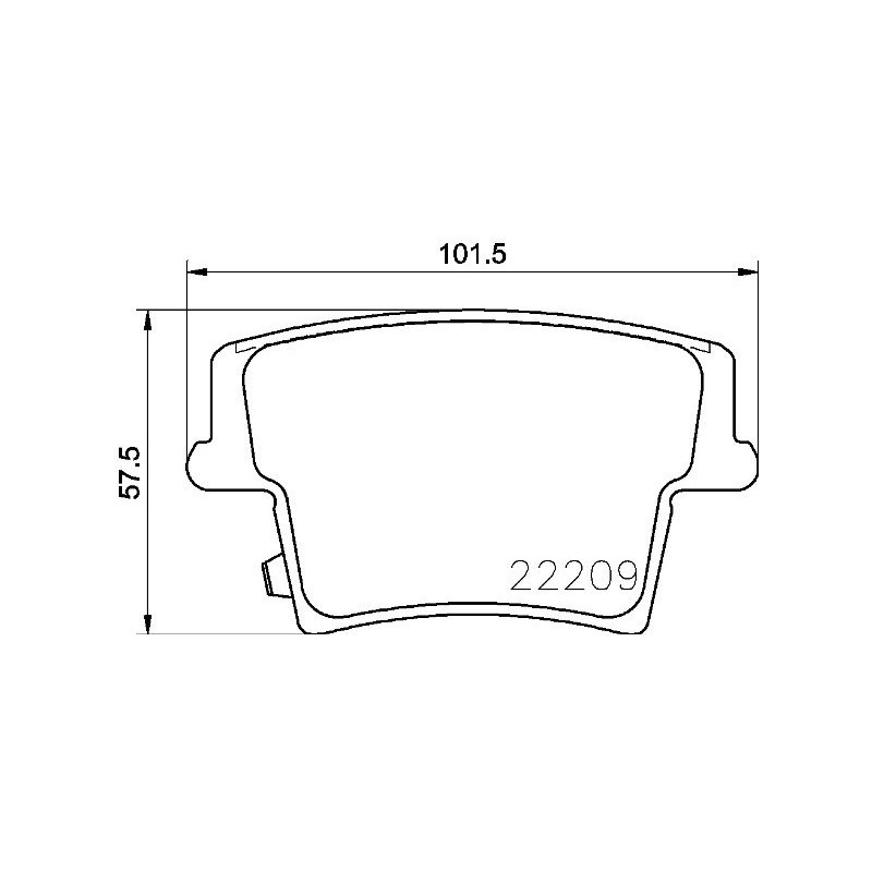 Für BREMBO P 11 040 Brake Pad Set, Disc Brake - Bild 3