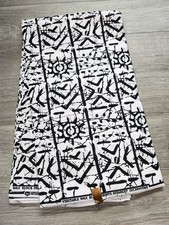 African Print Fabric/ Ankara - Black Tribal Ankara Fabric, Sold by the yard