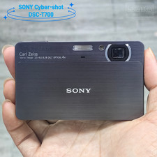 Sony Cybershot DSC-T700 10.1MP Digital Camera 4x Optical Zoom Grey Black 90 New