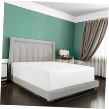 100 Egyptian Cotton Fitted Sheet, 14 inch Drop Pocket King White 14 Inch Drop