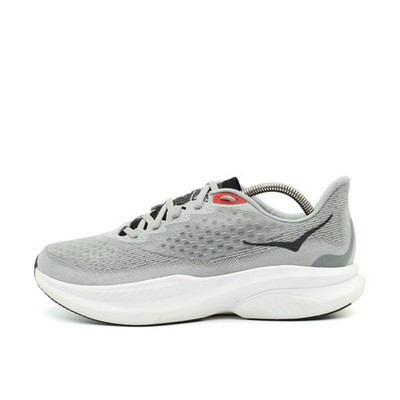 Hoka One Herren Mach 6 LA Schuhe Grau/Rot/Schwarz/Weiß Leicht Laufschuhe EU 42 