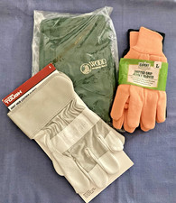 Hyper Tough Goat Skin Leather Gloves sz L Woodcraft Apron Garden Gloves LOT
