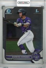 2022 Topps Bowman Colorado Rockies Warming Bernabel Base Chrome Prospects