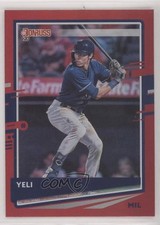 2020 Panini Donruss Nickname Variation Holo Red Christian Yelich (Yeli) 0y59