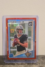 2025 Panini Donruss - Rated Rookie Tyler Shough Optic Preview Red Pandora Prizm