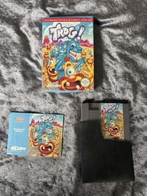 NES CIB Trog ! 1990 Nintendo Entertainment System Box Manual 