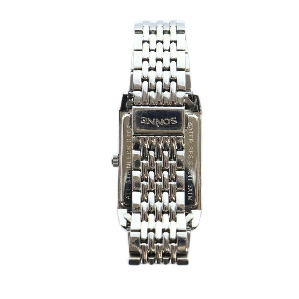 Sonne Watch Quartz Chronograph Rectangular Silver… - image 3