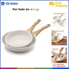 Nonstick Ceramic Frying Pan Set Aluminum 8 10 Inch Healthy Cooking Pans