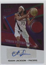 2021 Panini Recon True Potential Signatures Red 39/99 Isaiah Jackson Auto 19ed