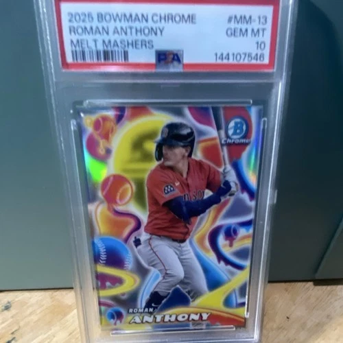 2025 Topps Bowman Chrome Melt Mashers Roman Anthony #MM-13 PSA 10 Red Sox