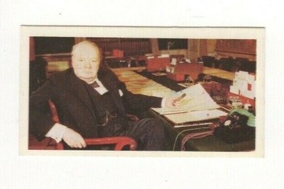 Brooke Bond History Tea Card 1982 #42 Sir Winston Churchill