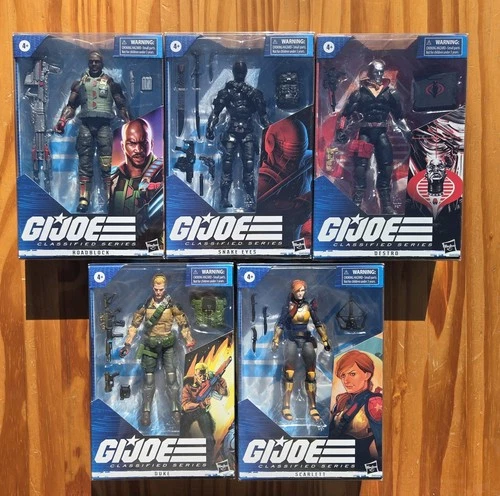 GI Joe Classified 5 figure lot: #01 / #02 / #03 / #04 & #05