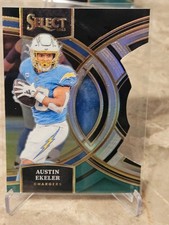 2023 Panini Select - Black And Green Prizms Die Cuts #169 Austin Ekeler Chargers