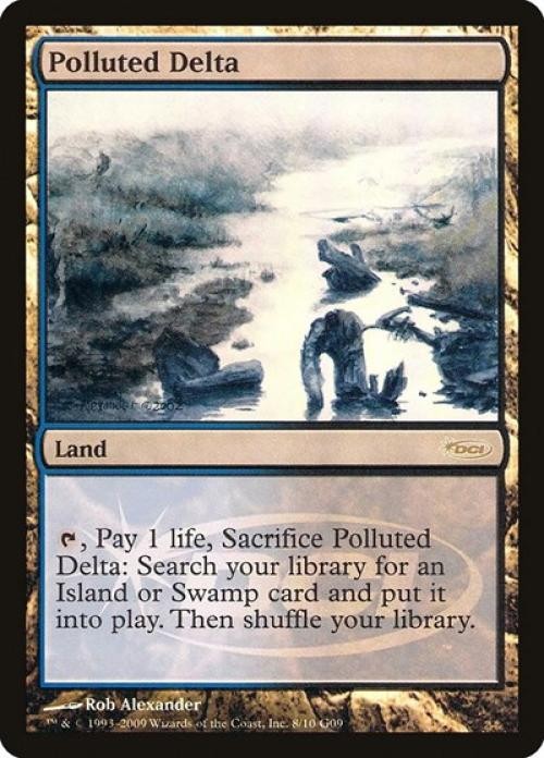 MTG English Polluted Delta Medium Play Foil Promos: Judge