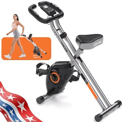 YOSUDA Folding Exercise Bike, 5 IN 1 Foldable Stationary Bike for Seniors, 380lb