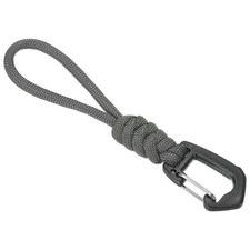 Badge Lanyard 4.7 Inch, Necklace Keychain Cord Metal Clasp Hook, Grey