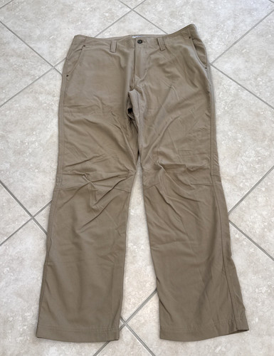 Marmot, Marmot Mens Size 38x 33 Pants Straight Leg Nylon Hiking Outdoor Camping Khaki