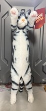 2025 UCC EXCLUSIVE Crazy Kitten 20  Standing Cat Plushy BLACK STRIPES WHITE NEW