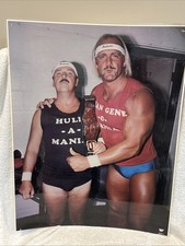 VINTAGE 1980's Hulk Hogan/Mean Gene Okerlund WWF Poster, VERY COOL-LOOK!