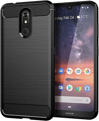 Nokia 3V 3.2 Schwarz TPU Hülle mit 2 Hartglas Displayschutzfolien 360 Schutz... - Bild 5 von 7