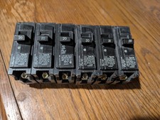 LOT OF 6 Siemens B120 20 Amp 120 VAC 1 Pole Bolt-On BL Type Circuit Breaker