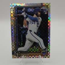 Topps 2025 Chrome Update Series John Rave X-Fractor USC136 Royals Baseball
