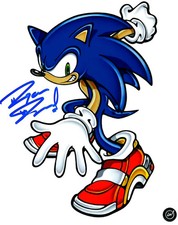 Ryan Drummond Sonic The Hedgehog Autographed 8x10