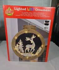 Lighted LED Deer Ornament 12" Not Tested, Without UL Adapter