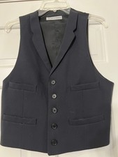 Men's Virgin Wool Black Emporio Armani Vest