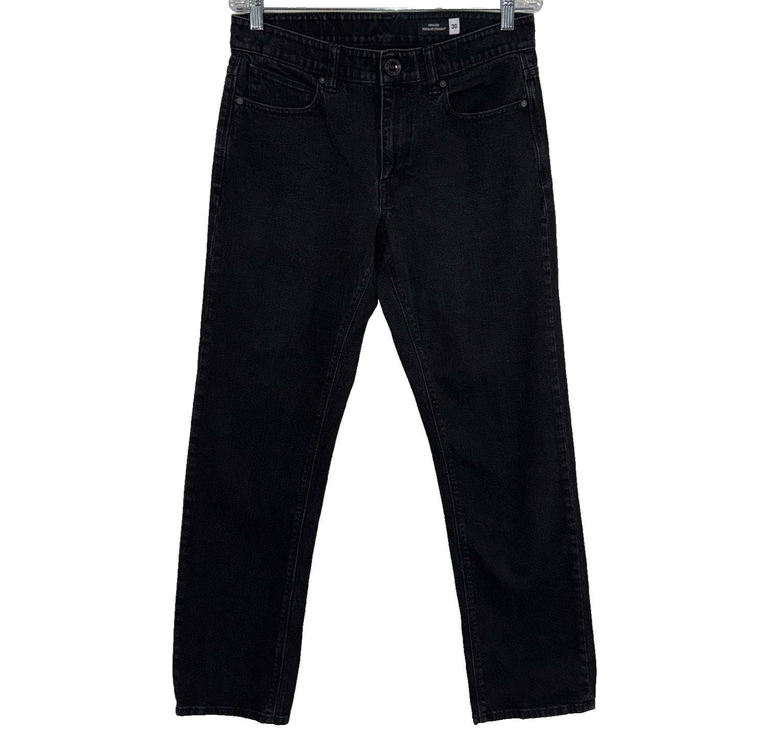Jeans 30 (fit 32x31) Black Denim Kinkade Regular Straight Lo