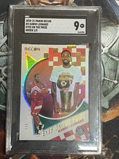 2020-21 Recon Basketball Kawhi Leonard Green Eyes On The Prize /5 numbered