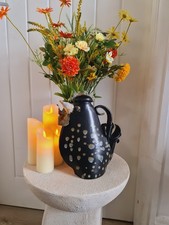 Kunstkeramik Hahn Teekanne Kaffeekanne Hahn Handarbeit Steinzeug signiert 