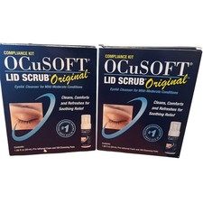 OcuSOFT Lid Scrub Eyelid Cleanser Pads 2 Boxes 30 Ct Each NEW