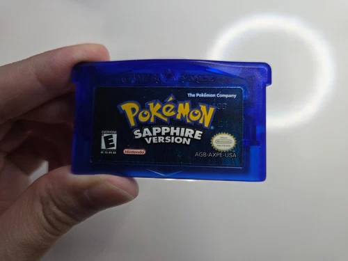 Pokémon Sapphire GBA Authentic Tested & Battery Nintendo Game Boy