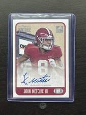 2021 Onyx Vintage - College Autographs John Metchie III #CAJM Blue Ink /400 RC 