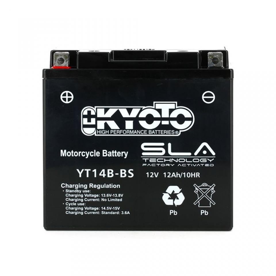 batteria sla kyoto per moto yamaha 1300 fjr 2001-2005 yt14b-bs sla / 12v 12ah