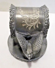 Antique Victorian Napkin Ring Large Bird Presents Napkin Ring