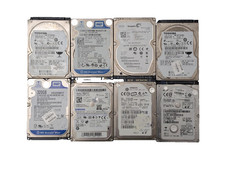 Lot of 8 Mixed 320GB SATA 2.5" Hard Drives - Samsung, Hitachi, Toshiba, ect