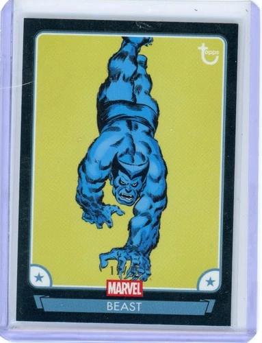 Beast 2026 Topps Brooklyn Collection Captain America Black /75 Marvel MCU #49