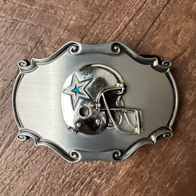 Vtg Dallas Cowboys Belt Buckle RainTree NFL Helmet Logo USA Made