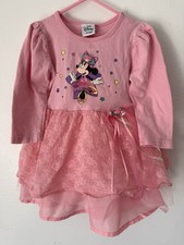 Vintage 90s Official Disney Store Minnie Mouse Tulle Dress Size 4t Made In USA