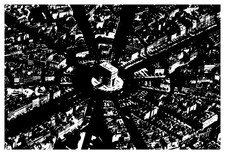 Postcard RPPC  France Paris Arc de Triomphe and place de l Etoile