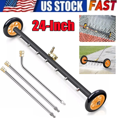 #ad 4000PSI Under Car Pressure Washer Undercarriage Cleaner Underbody Wash Broom 24quot; $40.98
